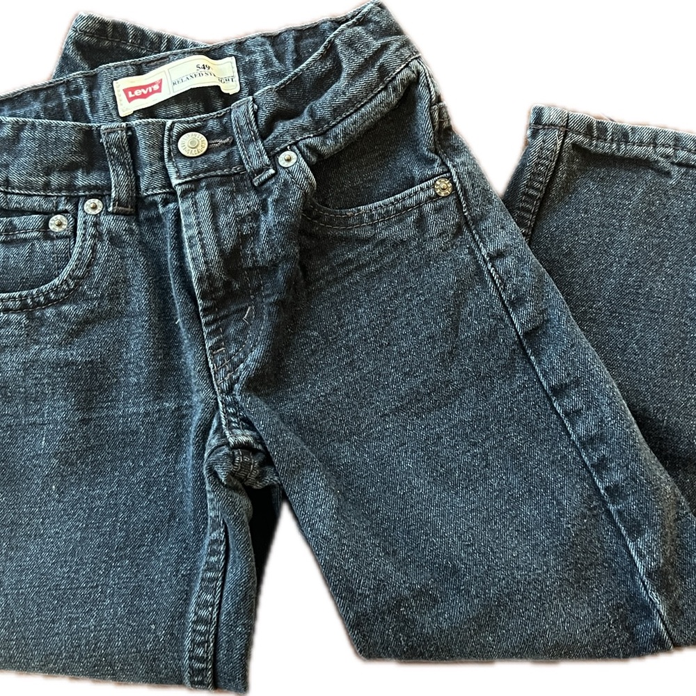 Levi's Dark Wash Relaxed Straight Jeans